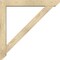 Ekena Millwork Traditional Slat Rough Sawn Bracket w/ Offset Brace, Douglas Fir, 6"W x 40"D x 40"H BKT0604X40X40TRA06RDF - alternate 3